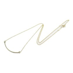 Tiffany & Co. T Smile Small Necklace K18 (Yellow Gold) Women's Gold