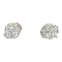 Tiffany & Co. Victoria Diamond Earrings, Pt950 Platinum, Diamond, Women's, Clear