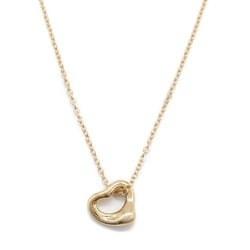 Tiffany & Co. Heart Necklace, K18PG (pink gold), women's, clear, 60957428