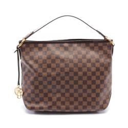 Louis Vuitton LOUIS VUITTON Delightful PM Damier Ebene Shoulder Bag Coated Canvas Leather Women's Brown N41459