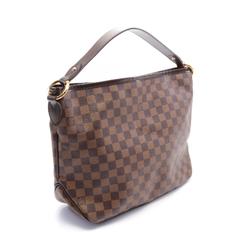 Louis Vuitton LOUIS VUITTON Delightful PM Damier Ebene Shoulder Bag Coated Canvas Leather Women's Brown N41459