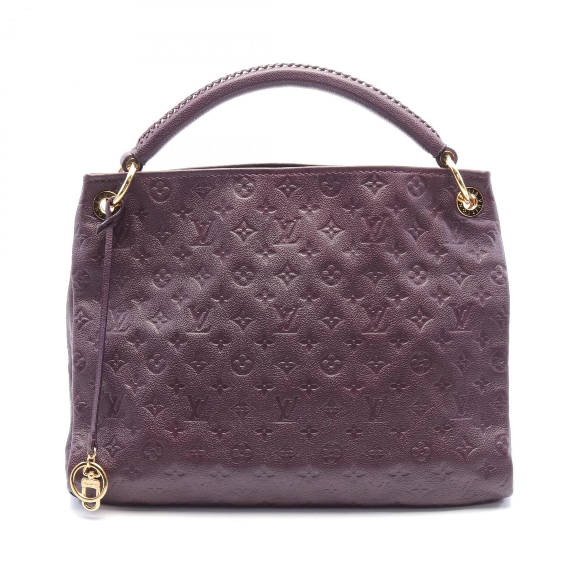 Louis Vuitton Artsy MM Orb Shoulder Bag Leather Monogram Empreinte Women's Purple M93828