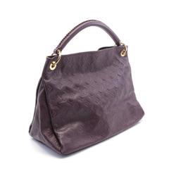 Louis Vuitton Artsy MM Orb Shoulder Bag Leather Monogram Empreinte Women's Purple M93828