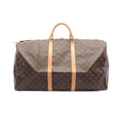 Louis Vuitton LOUIS VUITTON Keepall 60 Monogram Boston Bag Coated Canvas Leather Men's Women's Brown M41422