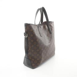 Louis Vuitton LOUIS VUITTON Davis Monogram Macassar Tote Bag Coated Canvas Leather Men's Brown Black M56708