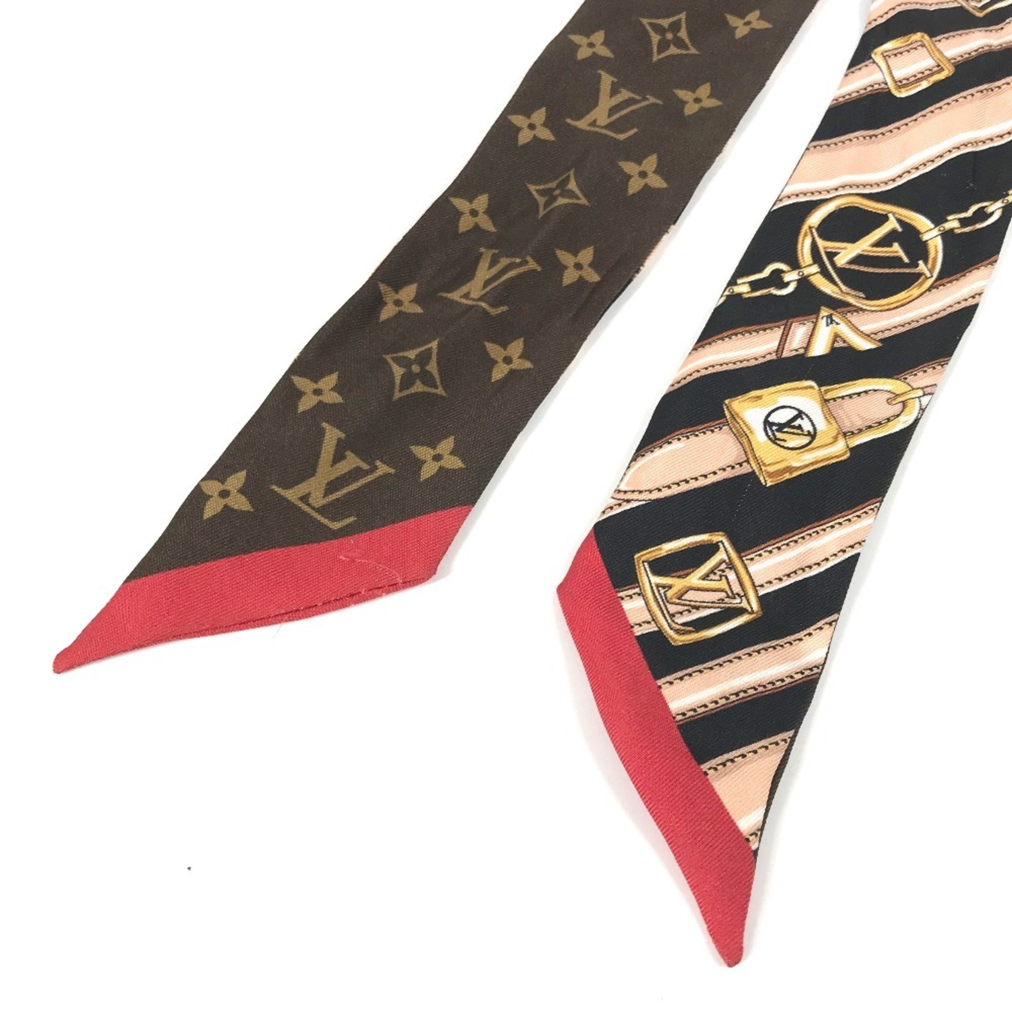 LOUIS VUITTON M77325 Bandeau BB Monogram Forever Scarf Silk Women's Brown