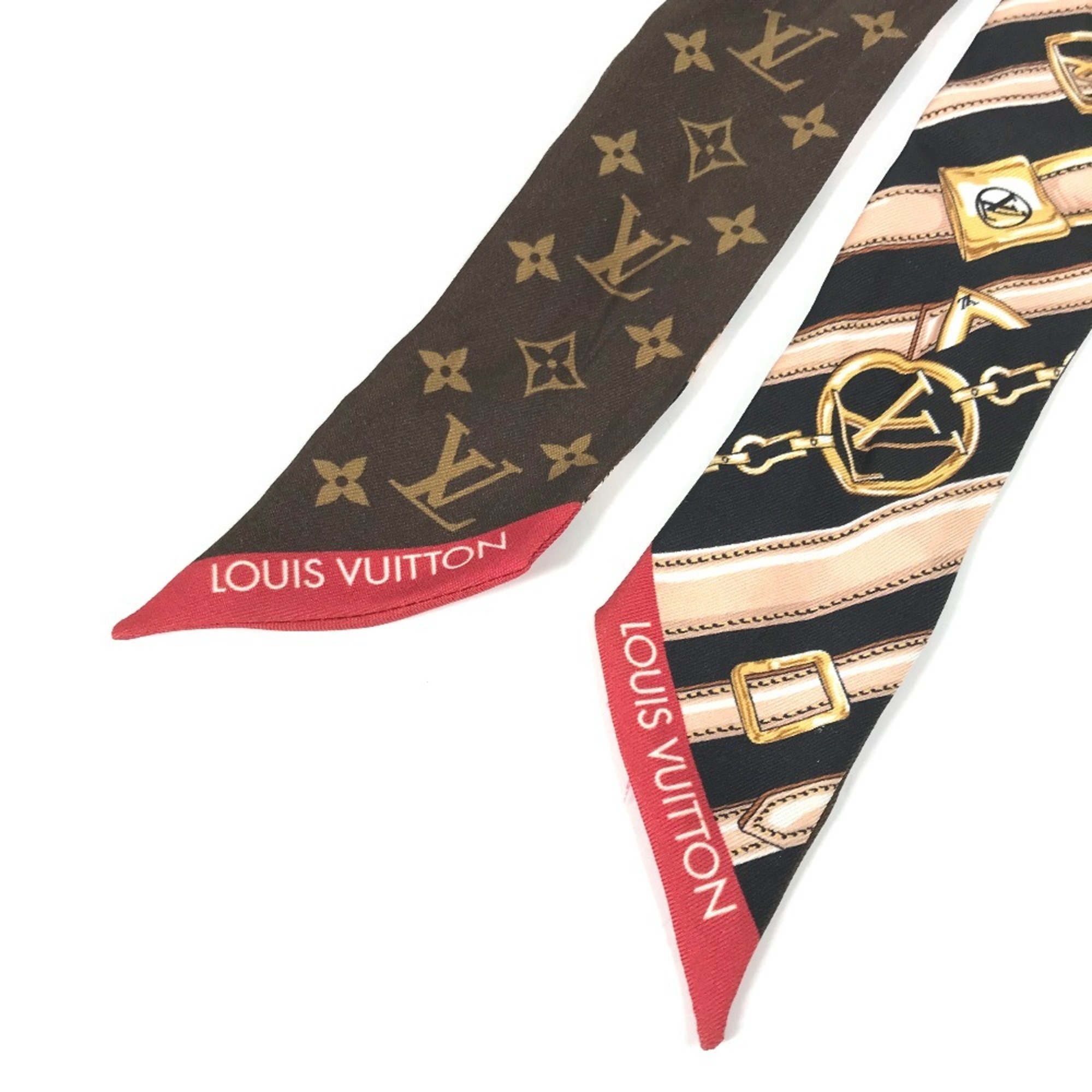 LOUIS VUITTON M77325 Bandeau BB Monogram Forever Scarf Silk Women's Brown