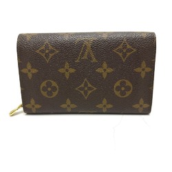 LOUIS VUITTON M61730 Porte Monnaie Tresor Bi-fold Wallet Monogram Canvas Women's Brown