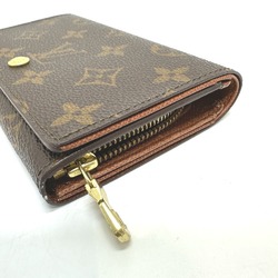 LOUIS VUITTON M61730 Porte Monnaie Tresor Bi-fold Wallet Monogram Canvas Women's Brown