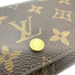 LOUIS VUITTON M61730 Porte Monnaie Tresor Bi-fold Wallet Monogram Canvas Women's Brown