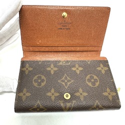 LOUIS VUITTON M61730 Porte Monnaie Tresor Bi-fold Wallet Monogram Canvas Women's Brown