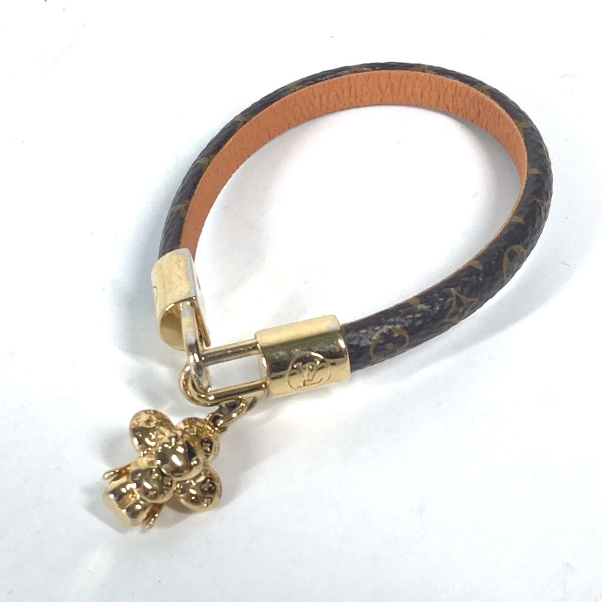 LOUIS VUITTON M6773F Monogram Bracelet Vivienne Bangle Canvas Women's Brown