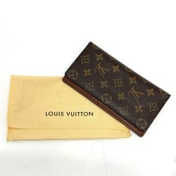 LOUIS VUITTON M66540 Portefeuille Brazza Long Wallet Monogram Canvas Women's Brown