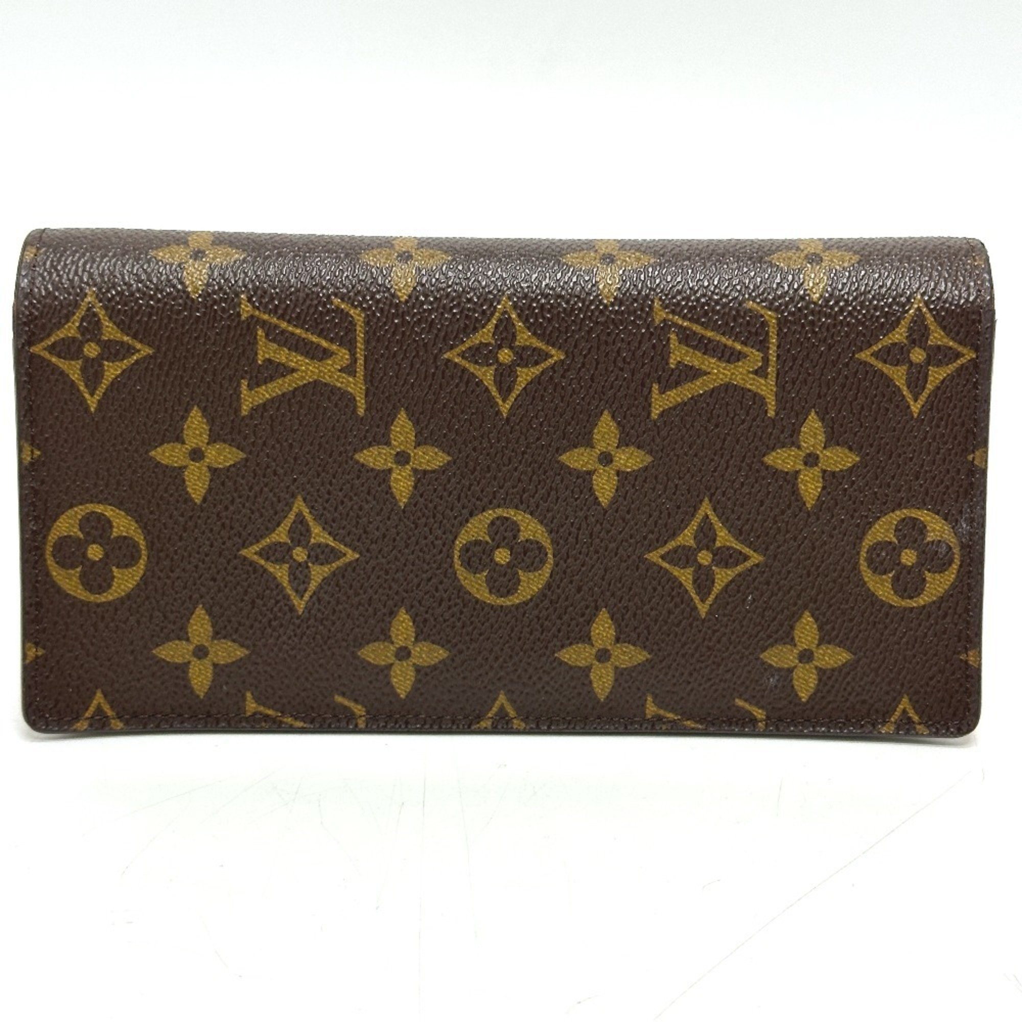 LOUIS VUITTON M66540 Portefeuille Brazza Long Wallet Monogram Canvas Women's Brown