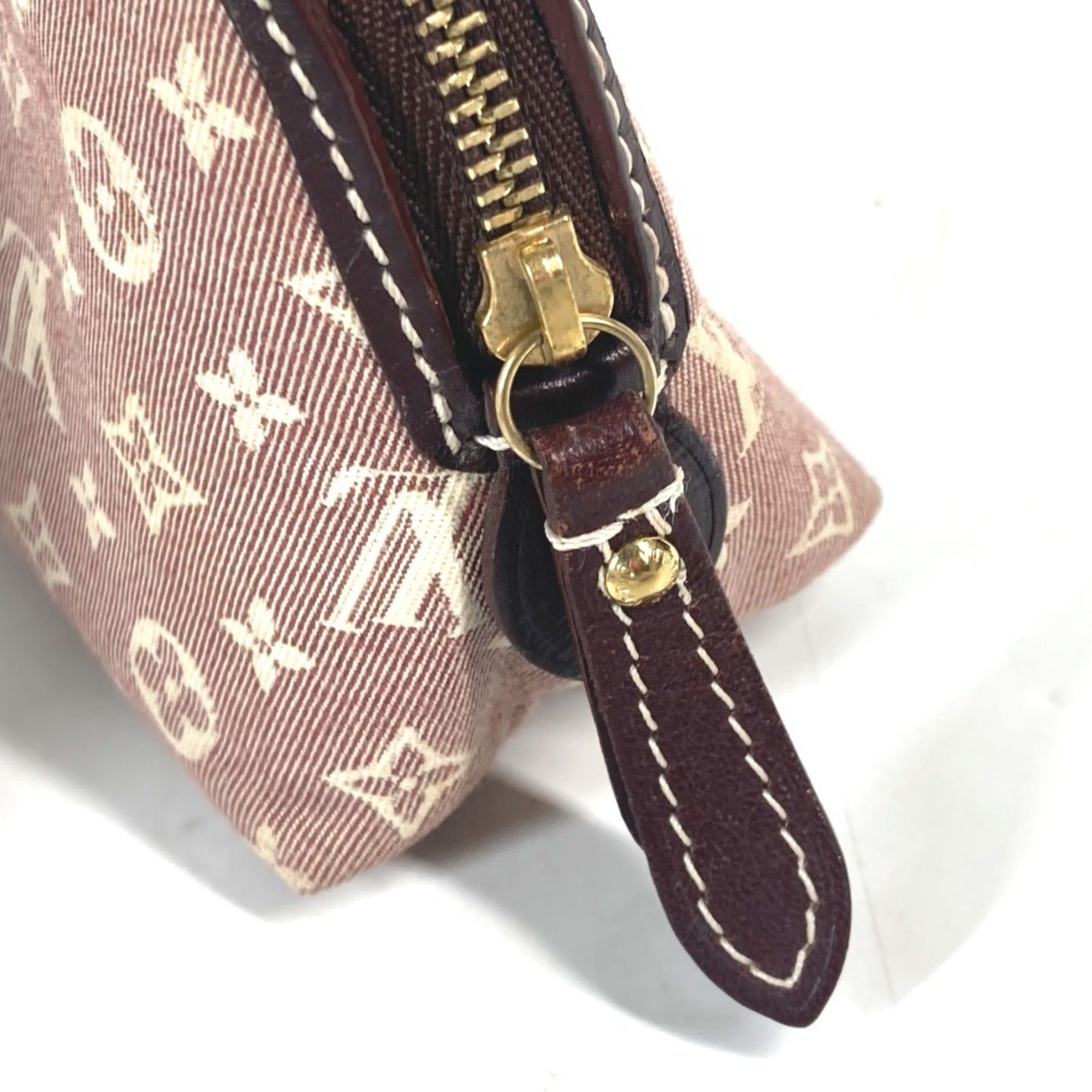 LOUIS VUITTON M40377 Monogram Idylle Pochette Tick Pouch Women's Sepia Red