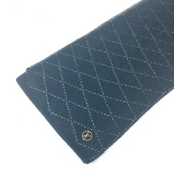 LOUIS VUITTON M75767 Echarpe Maltage Quilted Scarf Wool Cashmere Women's Black