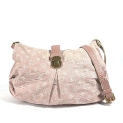 LOUIS VUITTON M95833 Monogram Denim Slightly Shoulder Bag Women's Pink