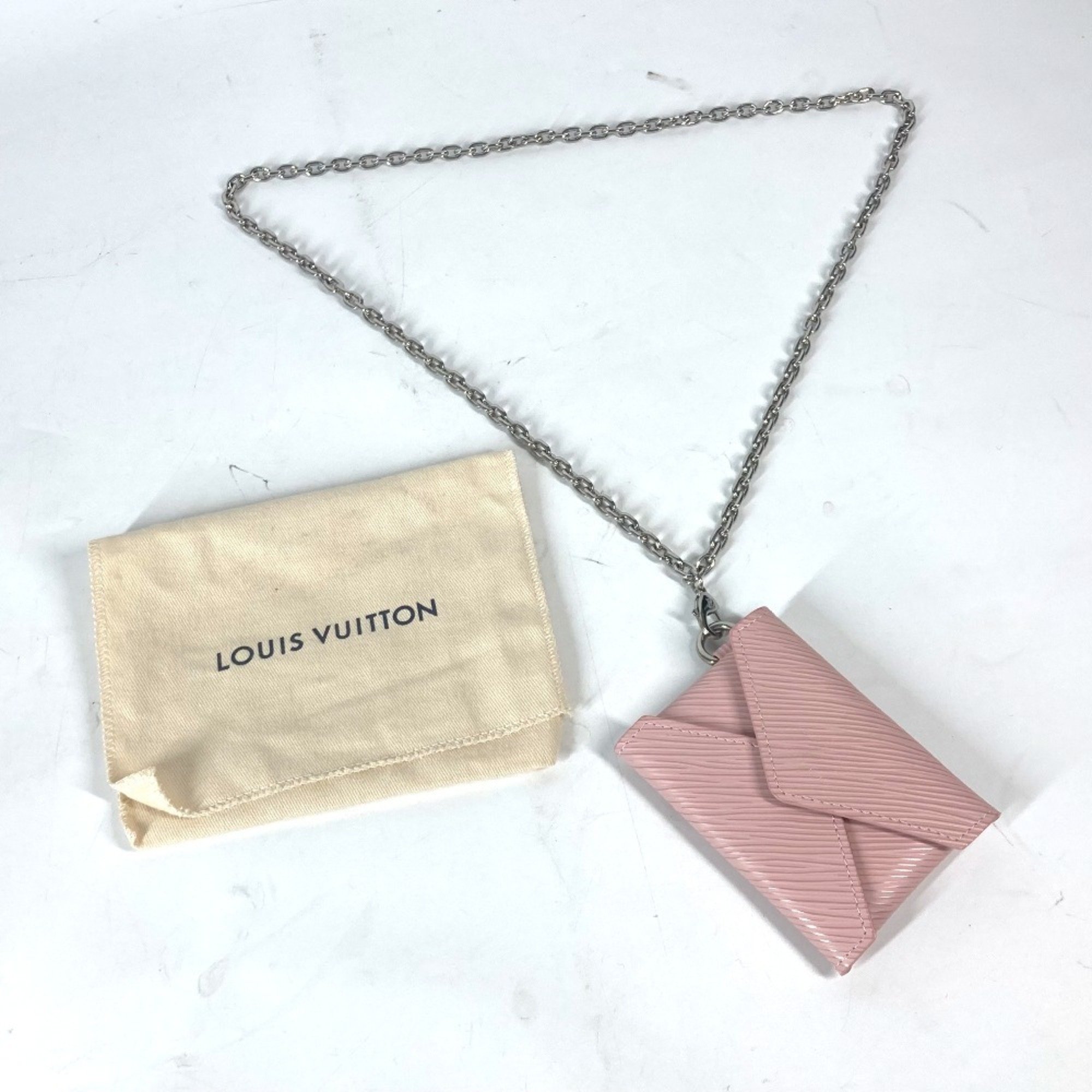 LOUIS VUITTON Louis Vuitton M68557 Epi Kirigami Necklace Pouch Wallet/Coin Case Wallet Leather Women's Pink