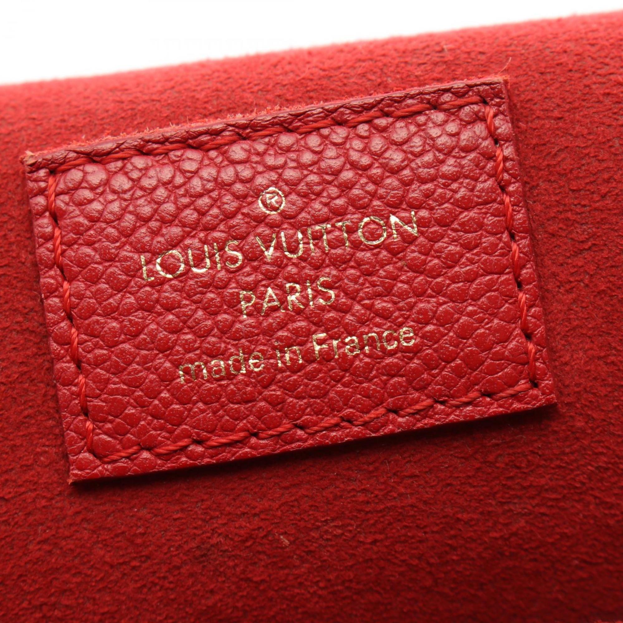 Louis Vuitton Juno Monogram Empreinte Cerise Shoulder Bag Leather Women's Red M43144