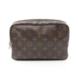 Louis Vuitton LOUIS VUITTON Truss Toilette 23 Monogram Pouch Bag Coated Canvas Women's Brown M47524