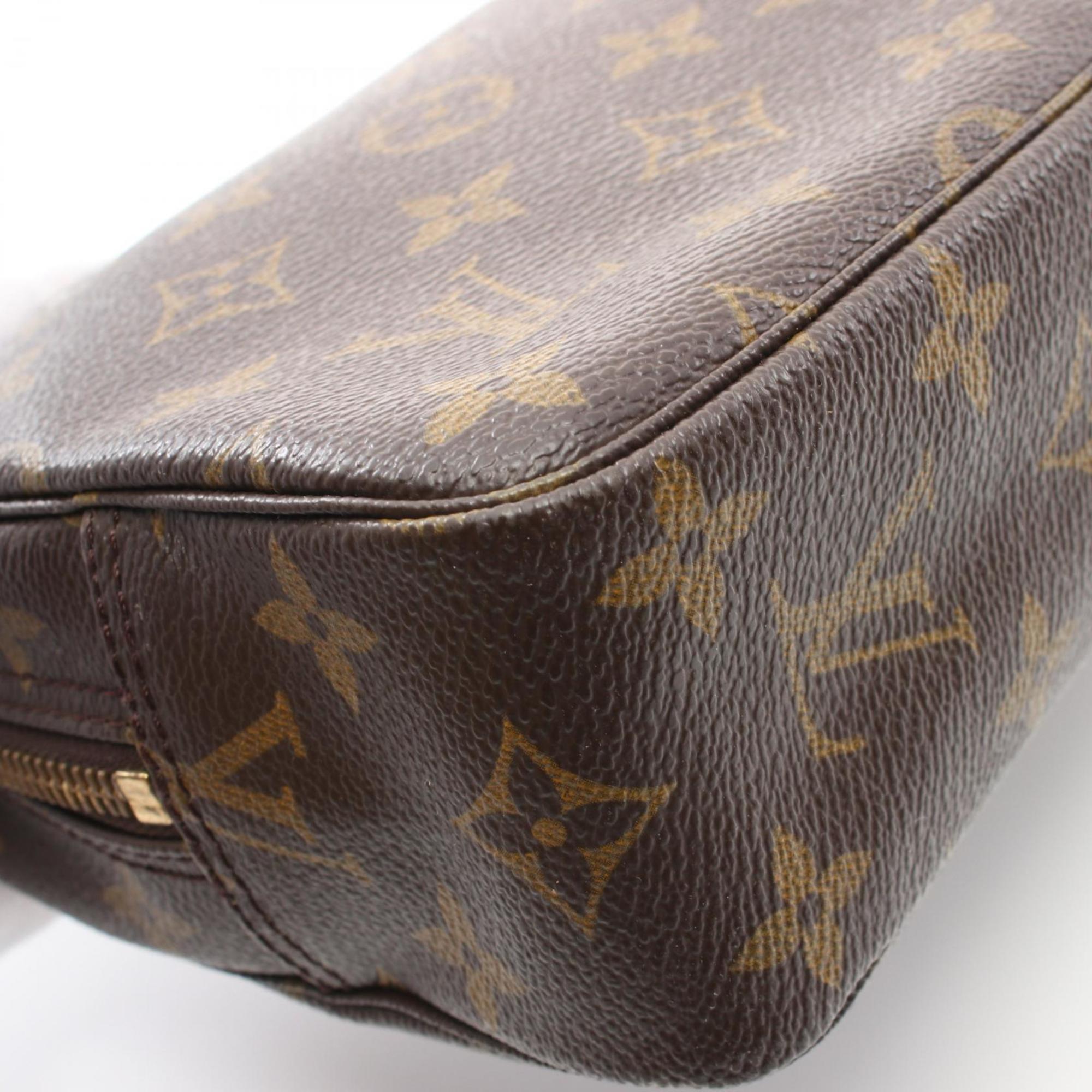 Louis Vuitton LOUIS VUITTON Truss Toilette 23 Monogram Pouch Bag Coated Canvas Women's Brown M47524