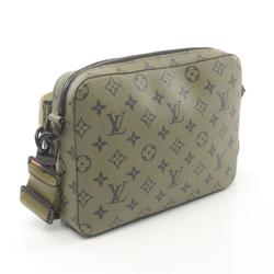 Louis Vuitton LOUIS VUITTON Trio Monogram Shoulder Bag Coated Canvas Men's Khaki M23783