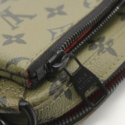 Louis Vuitton LOUIS VUITTON Trio Monogram Shoulder Bag Coated Canvas Men's Khaki M23783