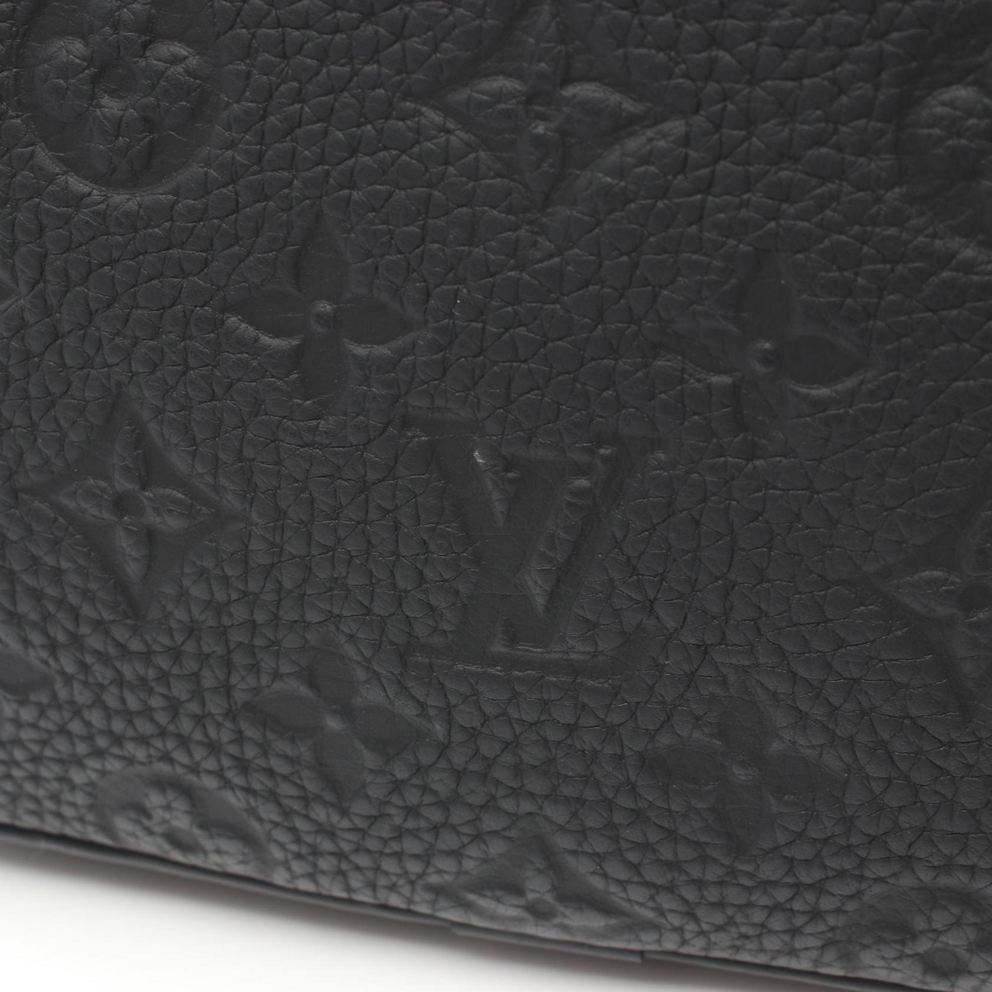 Louis Vuitton LOUIS VUITTON S-Lock Monogram Handbag Bag Leather Taurillon Men's Black M58489