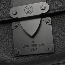 Louis Vuitton LOUIS VUITTON S-Lock Monogram Handbag Bag Leather Taurillon Men's Black M58489