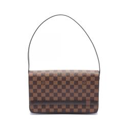 Louis Vuitton LOUIS VUITTON Tribeca Long Damier Ebene Shoulder Bag Coated Canvas Leather Women's Brown N51160