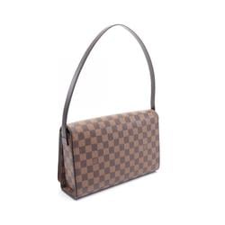 Louis Vuitton LOUIS VUITTON Tribeca Long Damier Ebene Shoulder Bag Coated Canvas Leather Women's Brown N51160