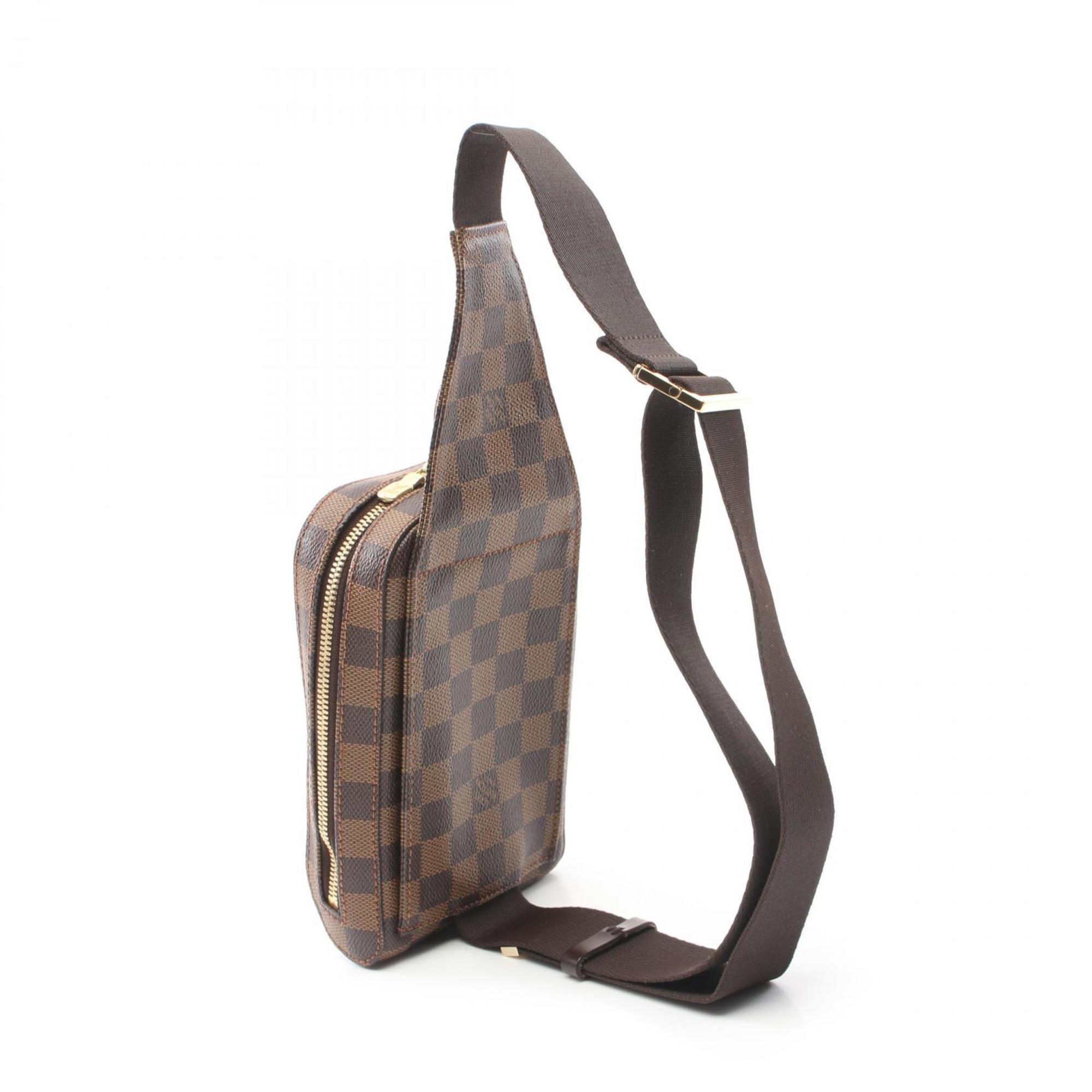 Louis Vuitton LOUIS VUITTON Geronimos Damier Ebene Waist Bag Body Coated Canvas Men's Women's Brown N51994