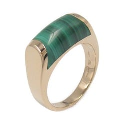 BVLGARI Tronchetto Malachite Ring, K18PG (pink gold), Malachite, Women's, Green