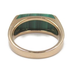 BVLGARI Tronchetto Malachite Ring, K18PG (pink gold), Malachite, Women's, Green