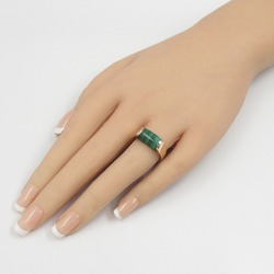 BVLGARI Tronchetto Malachite Ring, K18PG (pink gold), Malachite, Women's, Green