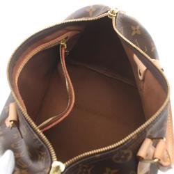 Louis Vuitton Speedy Bandouliere 30 Monogram Handbag Bag Coated Canvas Leather Women's Brown M41112