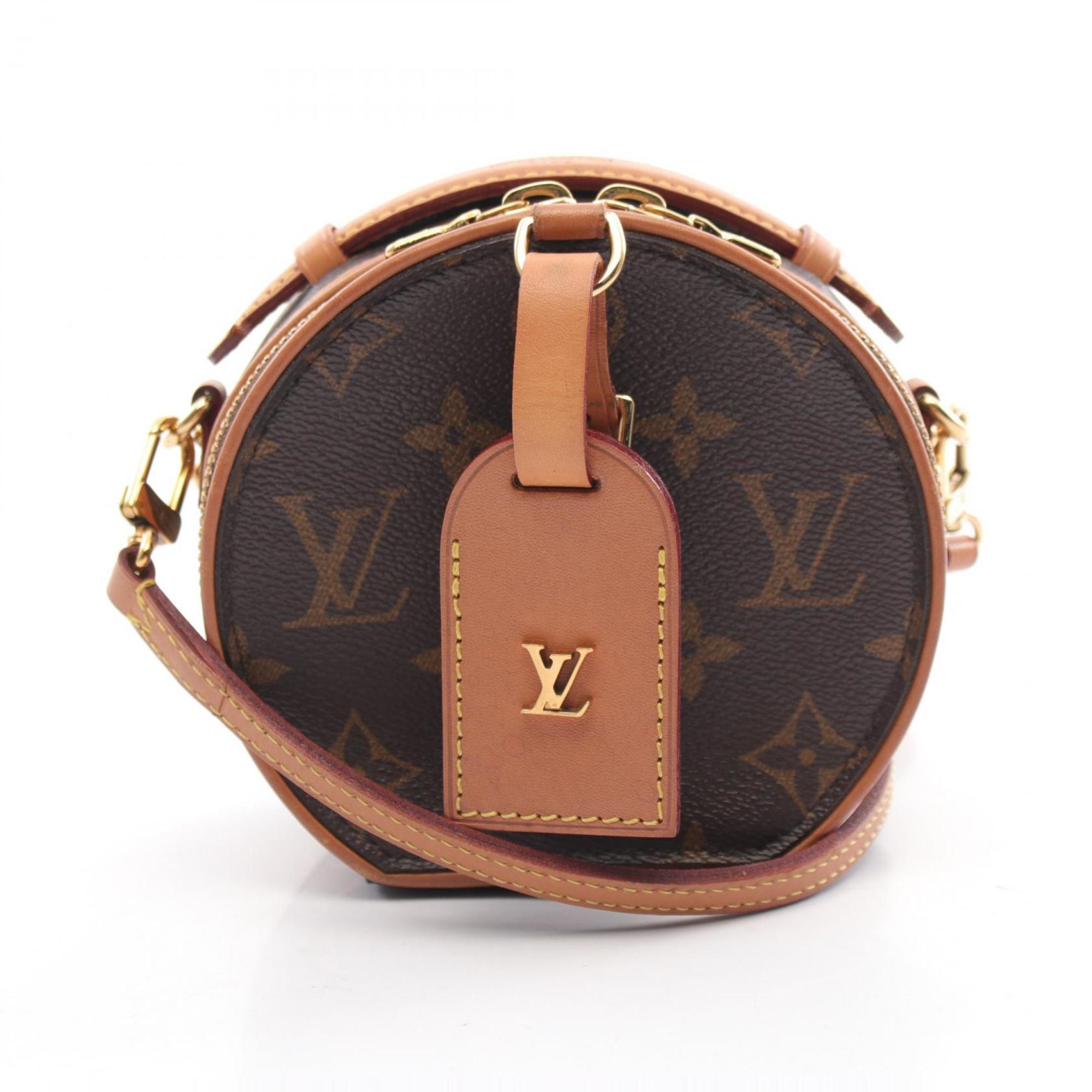 Louis Vuitton LOUIS VUITTON Boite Chapeau Monogram Handbag Bag Coated Canvas Leather Women's Brown M44699