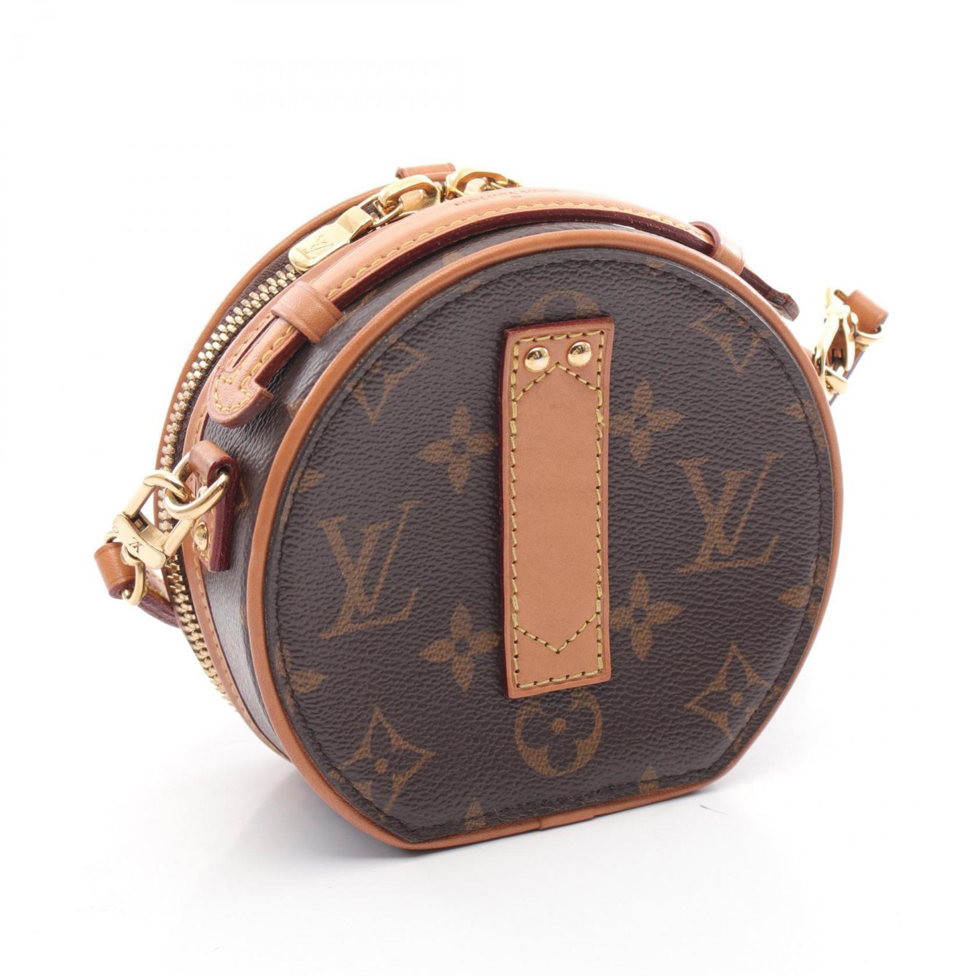 Louis Vuitton LOUIS VUITTON Boite Chapeau Monogram Handbag Bag Coated Canvas Leather Women's Brown M44699