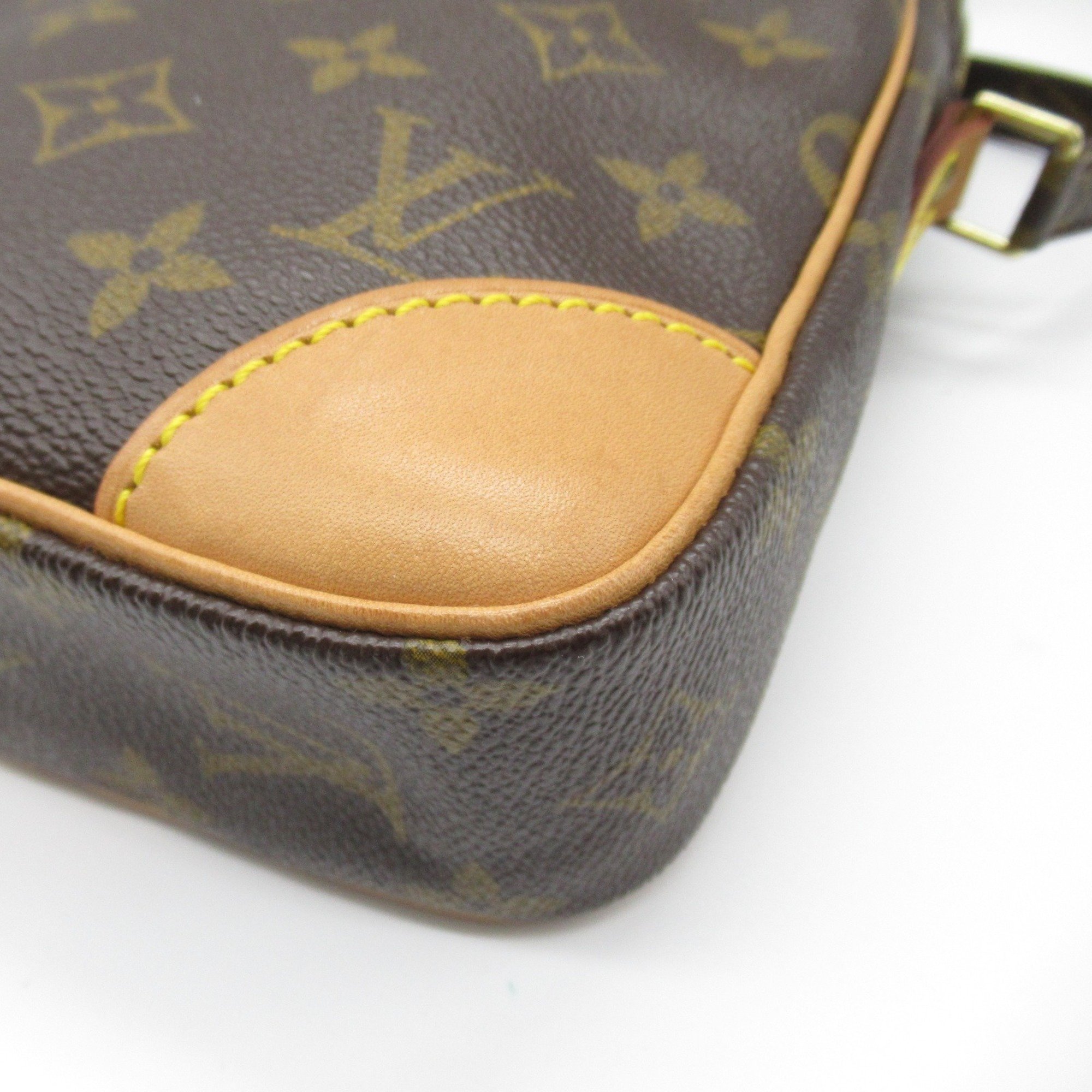 Louis Vuitton Danube Shoulder Bag, Coated Canvas, Monogram, Men's, Women's, Brown, M45266