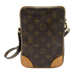 Louis Vuitton Danube Shoulder Bag, Coated Canvas, Monogram, Men's, Women's, Brown, M45266