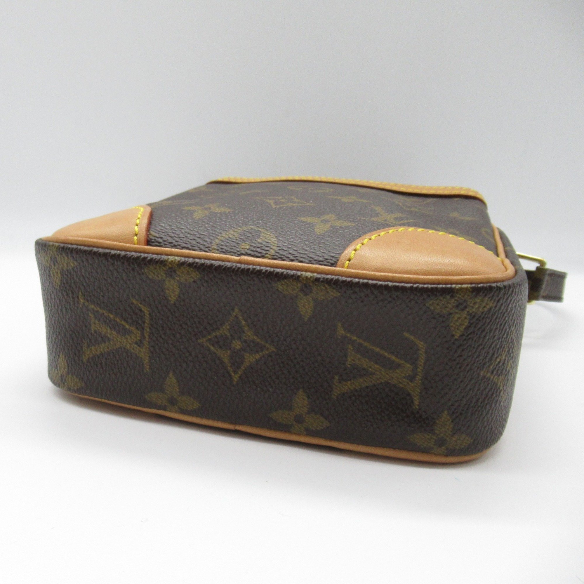 Louis Vuitton Danube Shoulder Bag, Coated Canvas, Monogram, Men's, Women's, Brown, M45266