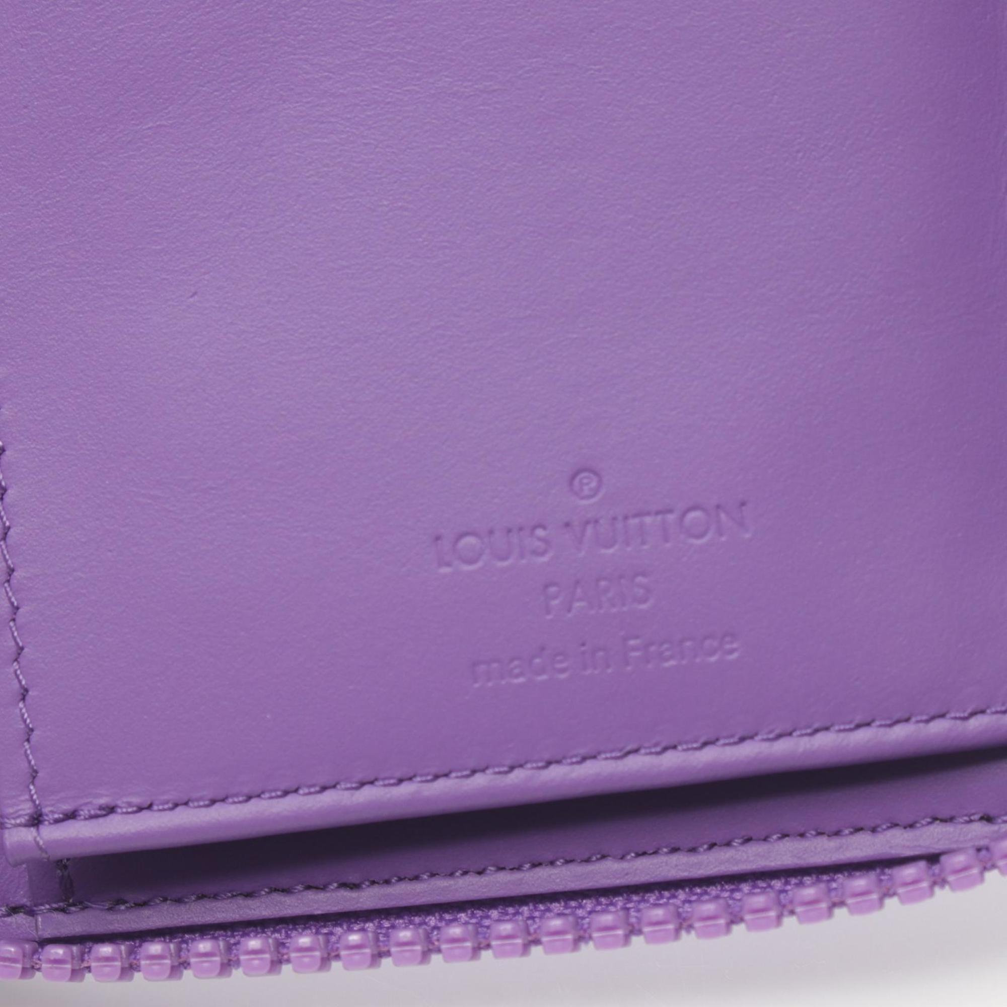 Louis Vuitton LOUIS VUITTON Zippy Wallet Vertical Round Long Leather Monogram Empreinte Women's Purple M81636