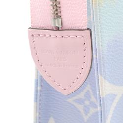 Louis Vuitton LOUIS VUITTON LV Escale Poche Toile 26 Second Bag Clutch Coated Canvas Women's Pink Blue Multicolor M69137