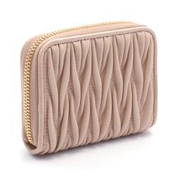 Miu Miu Miu MATELASSE Wallet/Coin Case Leather Women's Pink 5MM2682FPPF0236