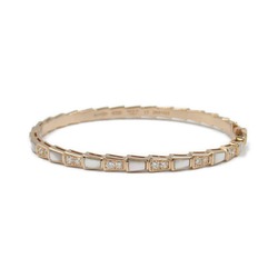 BVLGARI Serpenti Viper Mother of Pearl Diamond Bracelet K18PG (Pink Gold) Ladies Clear White