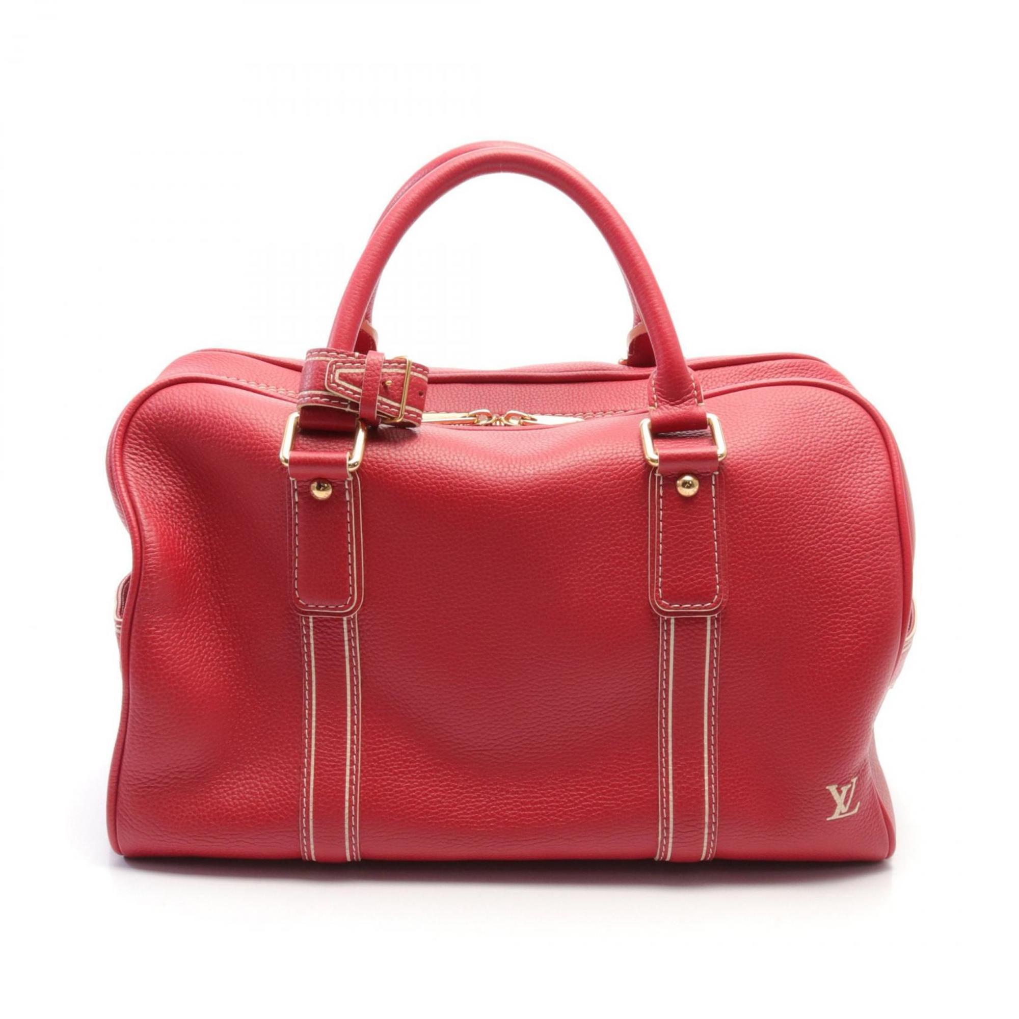 Louis Vuitton LOUIS VUITTON Carryall Boston Bag Leather Women's Red M95140