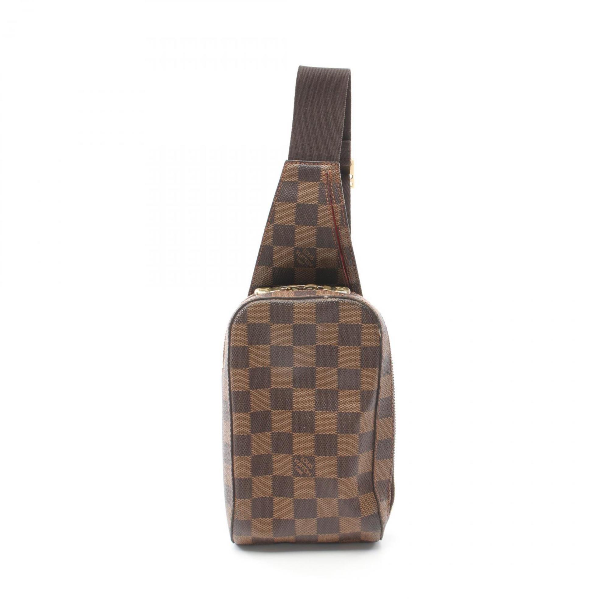 Louis Vuitton LOUIS VUITTON Geronimos Damier Ebene Waist Bag Body Coated Canvas Men's Women's Brown N51994