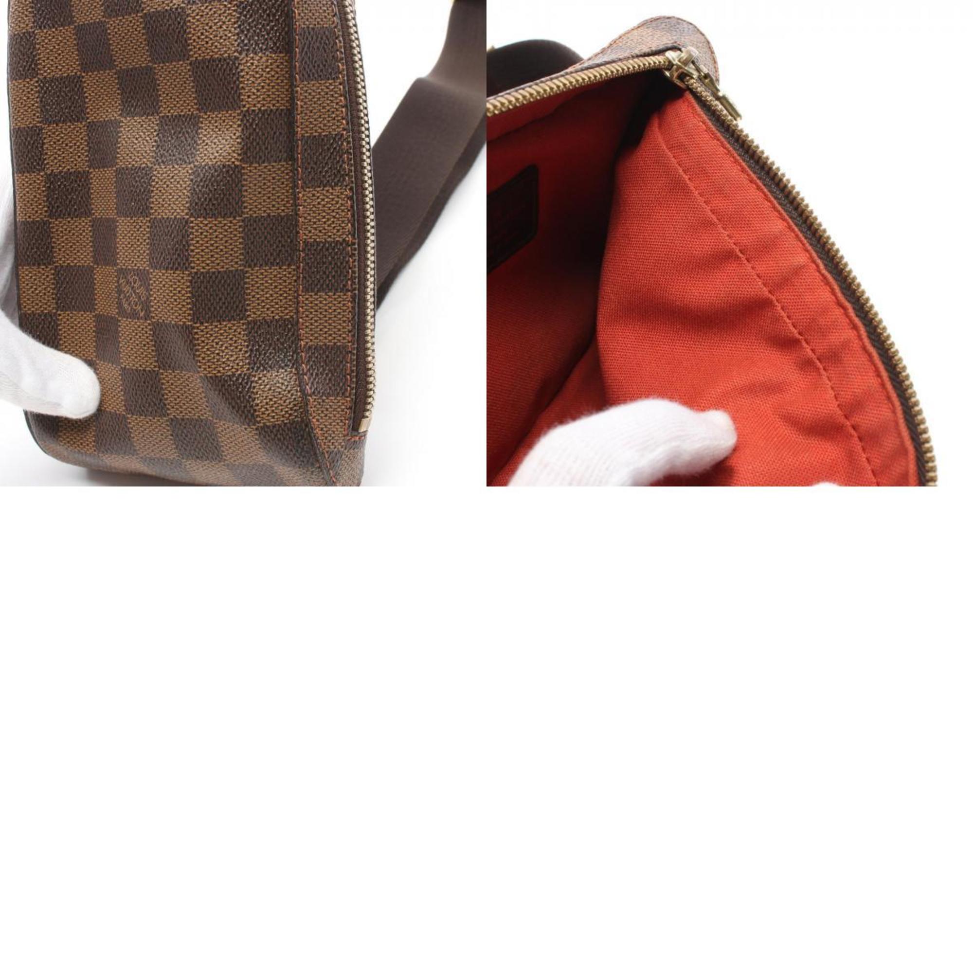 Louis Vuitton LOUIS VUITTON Geronimos Damier Ebene Waist Bag Body Coated Canvas Men's Women's Brown N51994