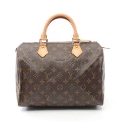 Louis Vuitton Speedy 30 Monogram Handbag Bag Coated Canvas Leather Women's Brown M41526