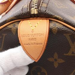 Louis Vuitton Speedy 30 Monogram Handbag Bag Coated Canvas Leather Women's Brown M41526